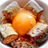 【簡単・夜食】山椒が香るサンマ味噌煮缶のミニ丼